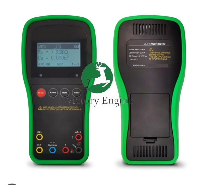 Handhold Injector Tester Capacitance Resistance Meter LCR03 CR061C DEN Smart Digital LCD Screen Multimeter 6 Pins 220V