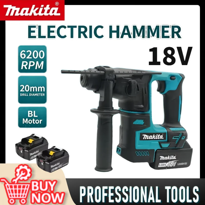 Makita Brushless Hammer Drill Cordless Hammer Drill Wireless Portable Electric Drill Suitable For Makita 18V Battery