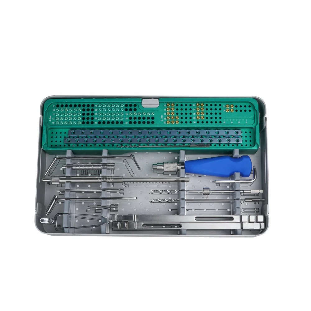 

Veterinary Surgical 4.0mm Locking Plate Instrument Kit Veterinary Set High-quality Orthopedic Implants Veterinary Mini Plate