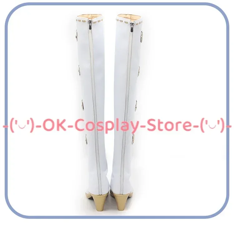 [Customized] Identity V Anne Lester Toy Merchant Cosplay Shoes Anime Game Roleplay Prop Halloween Carnival Party PU Leather Boot
