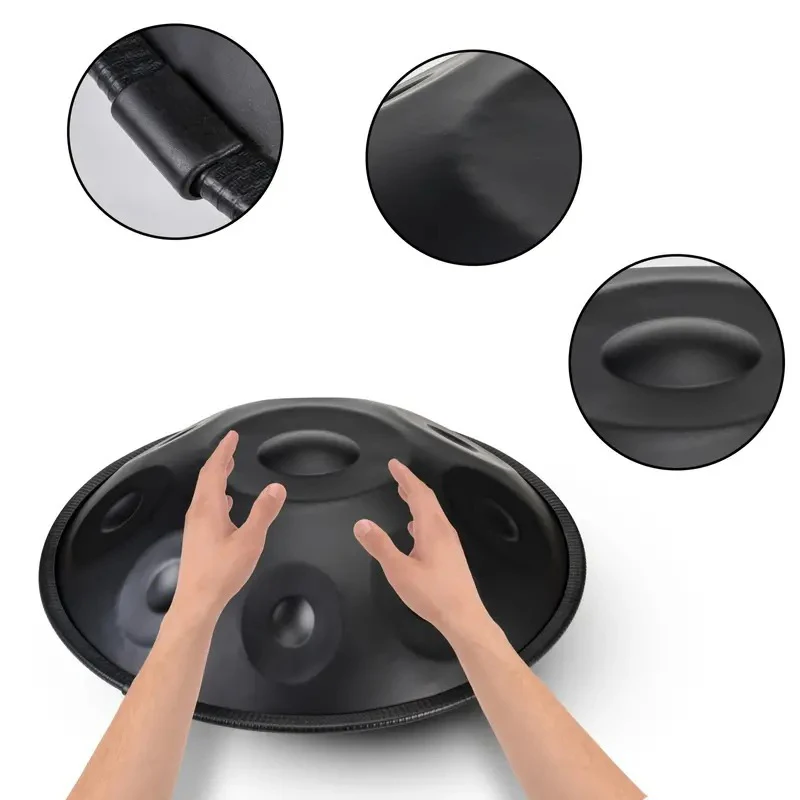 18 بوصة 9 لهجة HandPan 440 هرتز G لهجة Handplate طبل المبتدئين المهنية Handpan التأمل الصوت شفاء قرع أداة