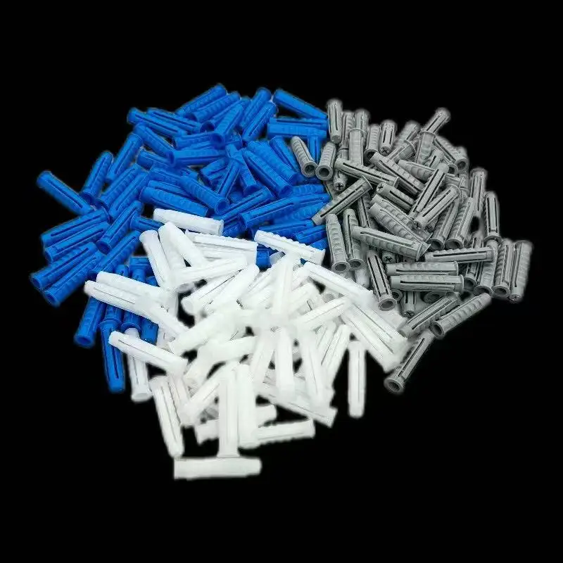 

200/500 шт. пластиковая расширительная труба M8, резиновая заглушка, пластиковая труба, нейлоновая колонна, расширительный винт, анкерная заглушка, настенные заглушки