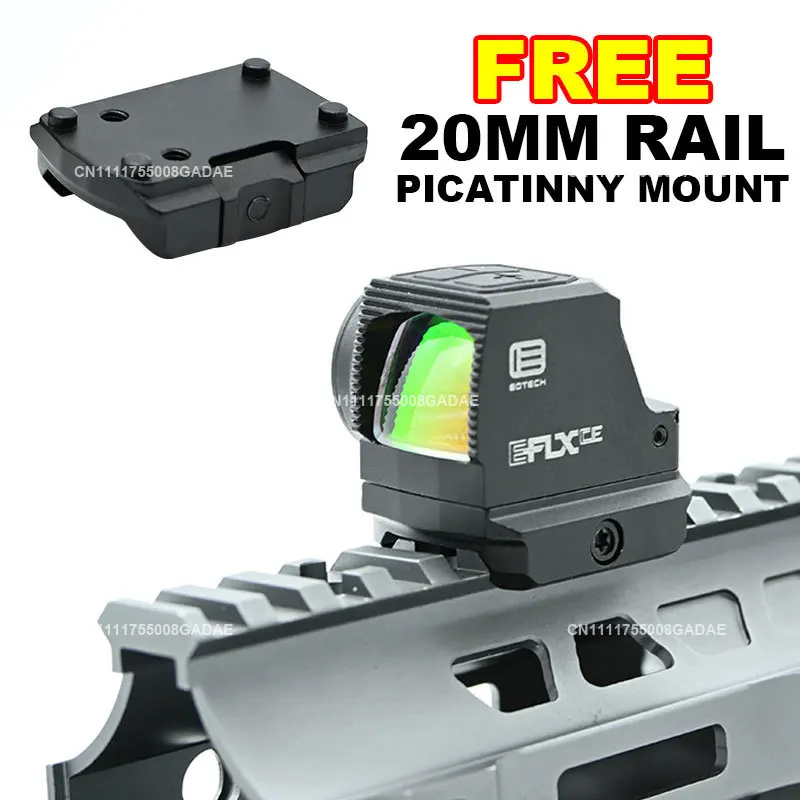 EOTECH ELFX-CE Closed Emitter 1x 40MOA Mini Pistol Handgun Reflex Sight Fully Enclosed Hunting Rifle Scope DPP&RMSc Footprint