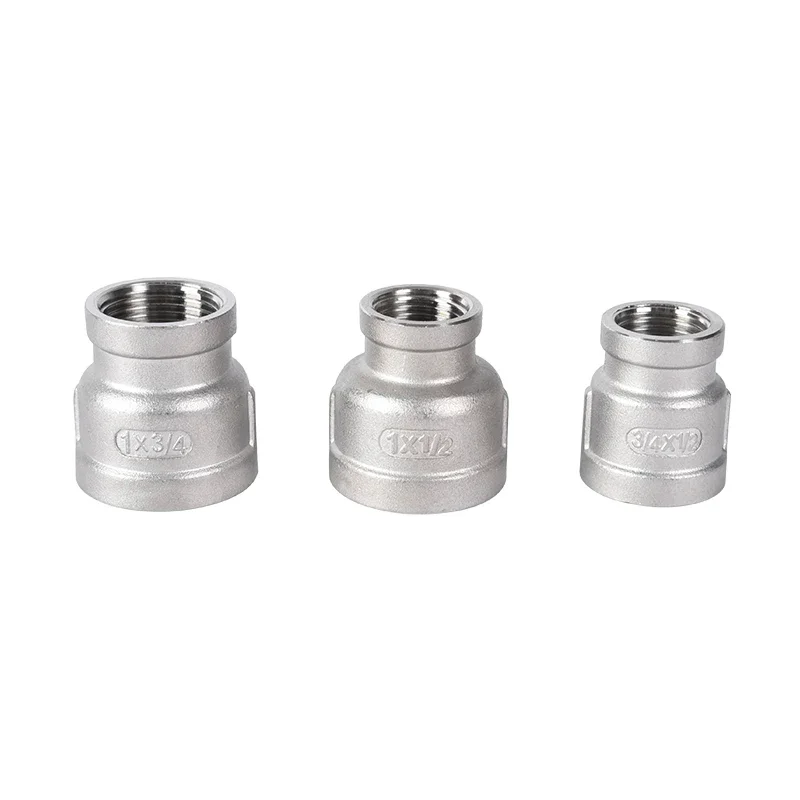 

1/8" 1/4" 3/8" 1/2" 3/4" 1" 1-1/4" 1-1/2" BSP female to female Thread Reducer 304 Stainless Steel Pipe Fitting Connector Adpater