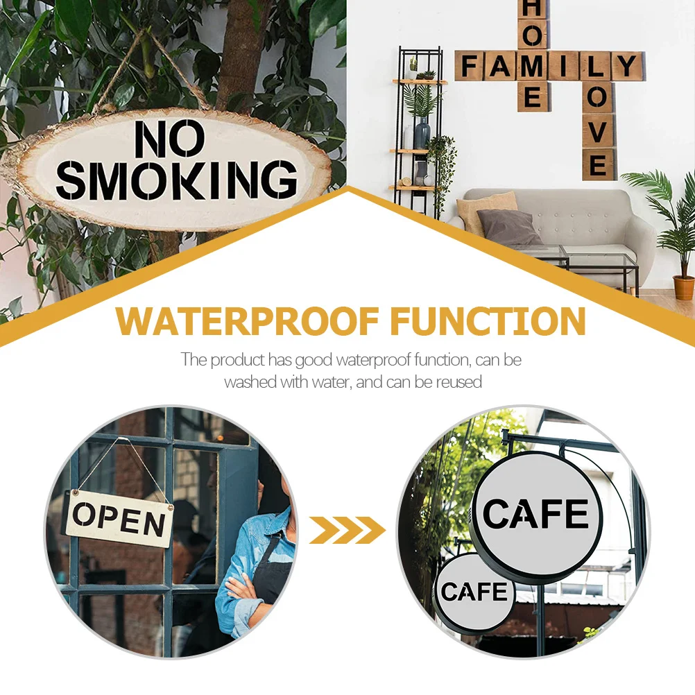 

36Pcs Delicate Letter Patterns Stencils for Painting DIY Alphabet Templates Decorative Drawing Stencils for Painting