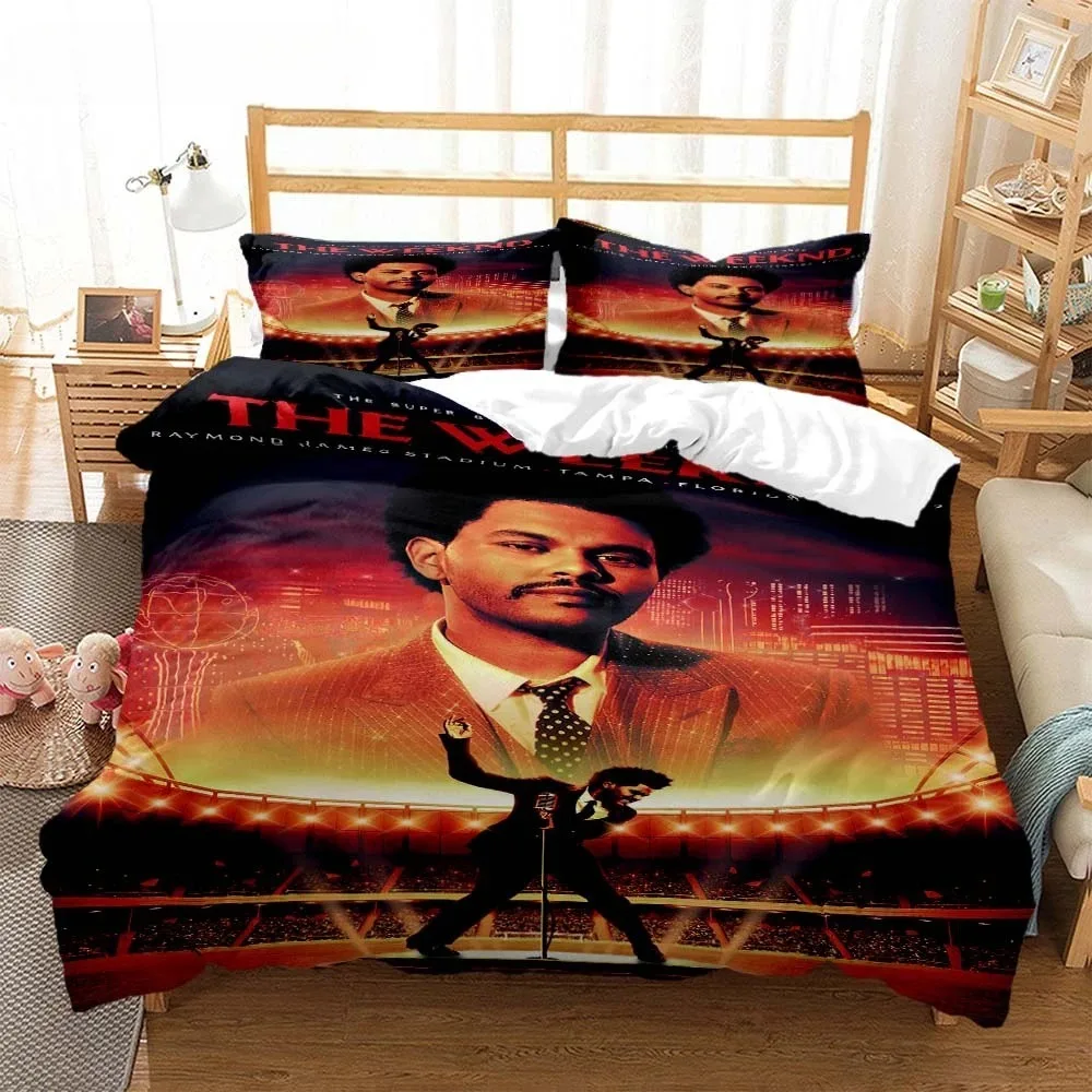 

Star Singer The Weeknd Bedding Set XO Bed Supplies Set Duvet Cover Bed Comforter Set Bedding Single Double King Size
