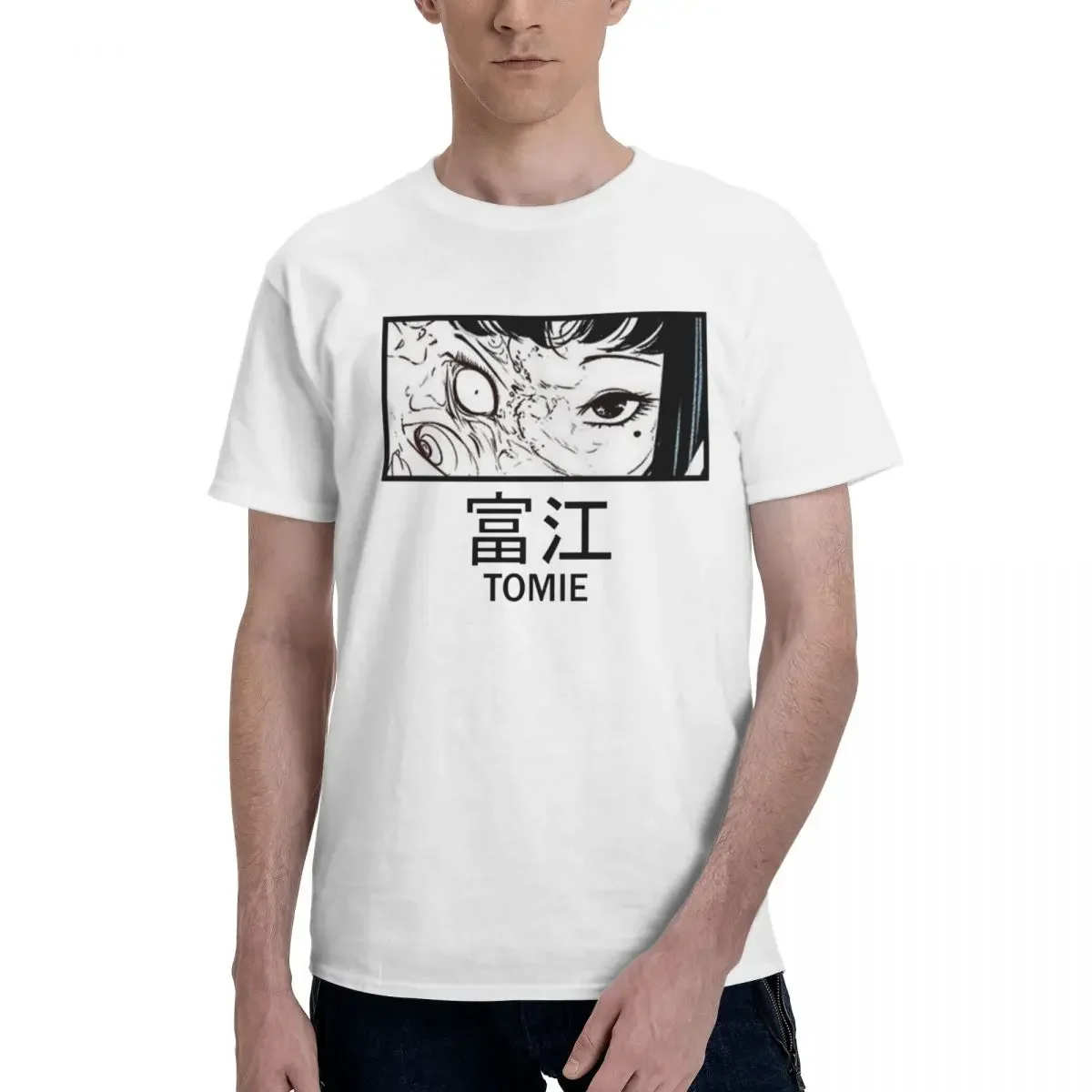 Beauty Tomie Junji Ito Oversized Graphic T Shirt Crewneck Pops T Shirts for Men Women Man Tee Y2K Short Sleeve Tops