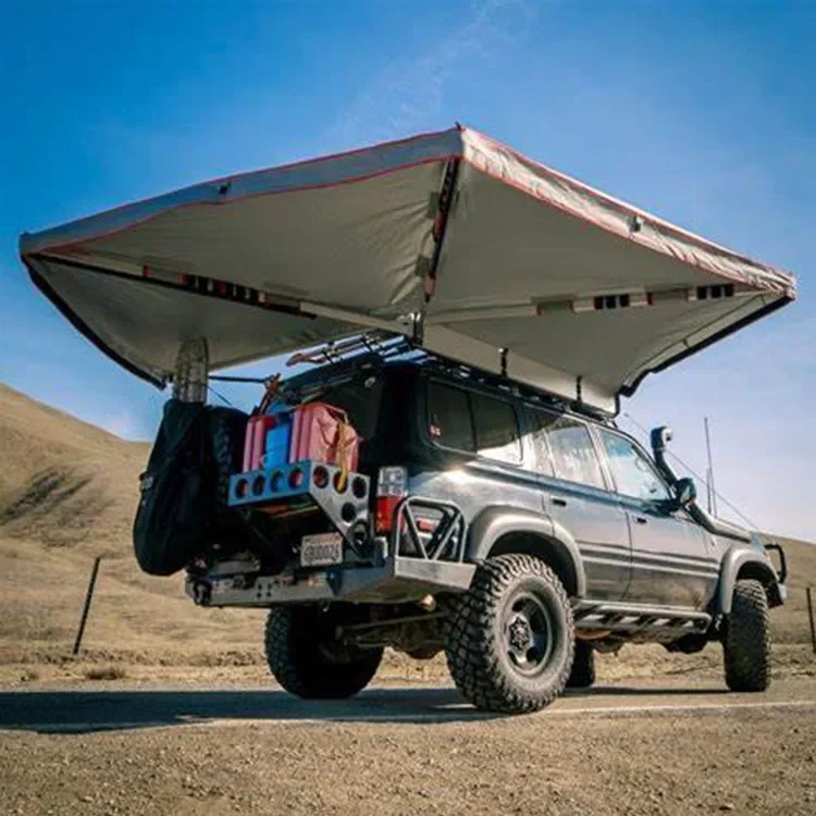 Waterproof 2.5m 4x4 4wd Car Side Awning 270 Degree Walls Travel Trailer Family Camp Truck Suv 270 Awning Free Standing