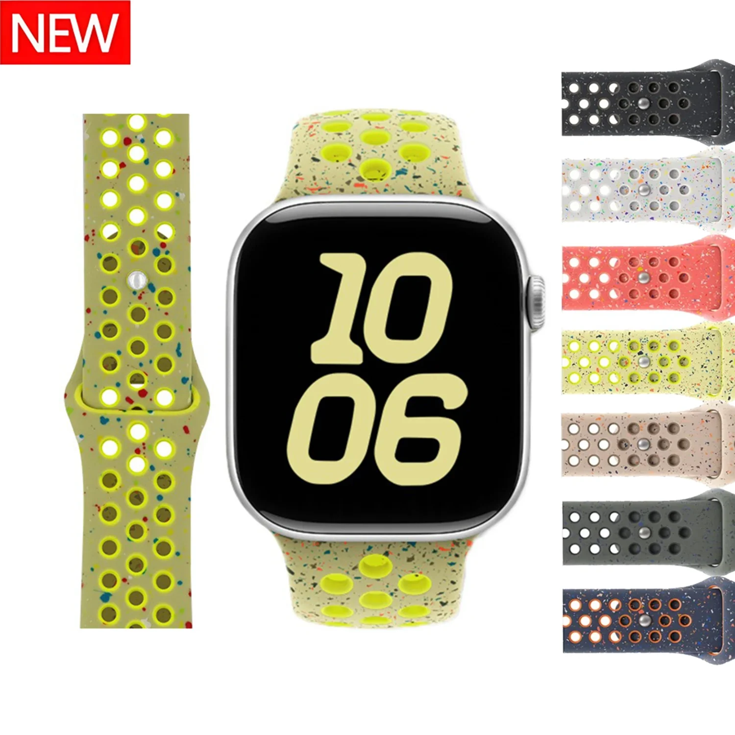 Original Silicone Watch Strap for Apple Ultra 2 49MM Sports Rubber Band for Iwatch Series 10 46MM 9 8 7 6 4 3 SE 42MM 45MM 41MM