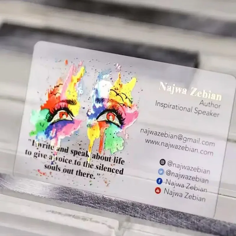 Nuova personalizzazione di biglietti da visita Europa 8 linee Polonia Biglietto da visita impermeabile Europa Stampa Design gratuito Angoli cccm arrotondati