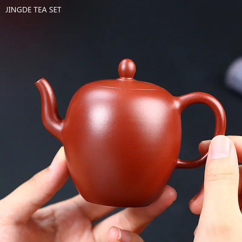 

170ml Antique Dahongpao Teapot Handmade Beauty Kettle Chinese Yixing Purple Clay Tea Pot Custom Zisha Tea Set Accessories