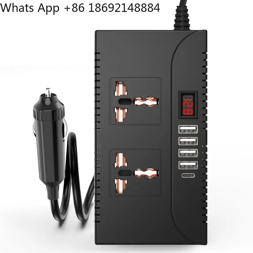 Car inverter 150W DC 12V/24V to 220V/110V voltage Universal USB mobile phone charging TYPEC
