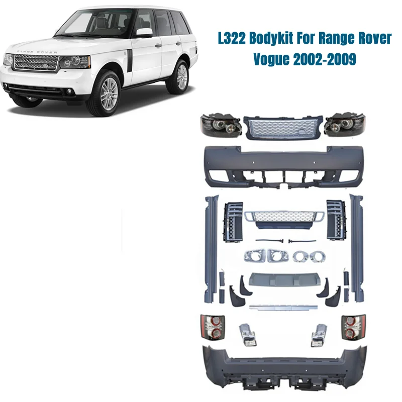 Door to Doors Hot Selling L322 Full Set Body Kit For Land Rover Range Rover Vogue 2002-2009 Upgrade To 2010-2012