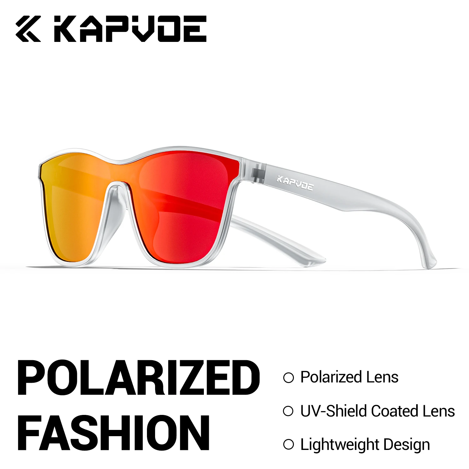 

Kapvoe Polarized Fashion Sunglasses For Men Women Driving Glasses Fishing Glasses Classic Sports Eyewear Running Lightweigh