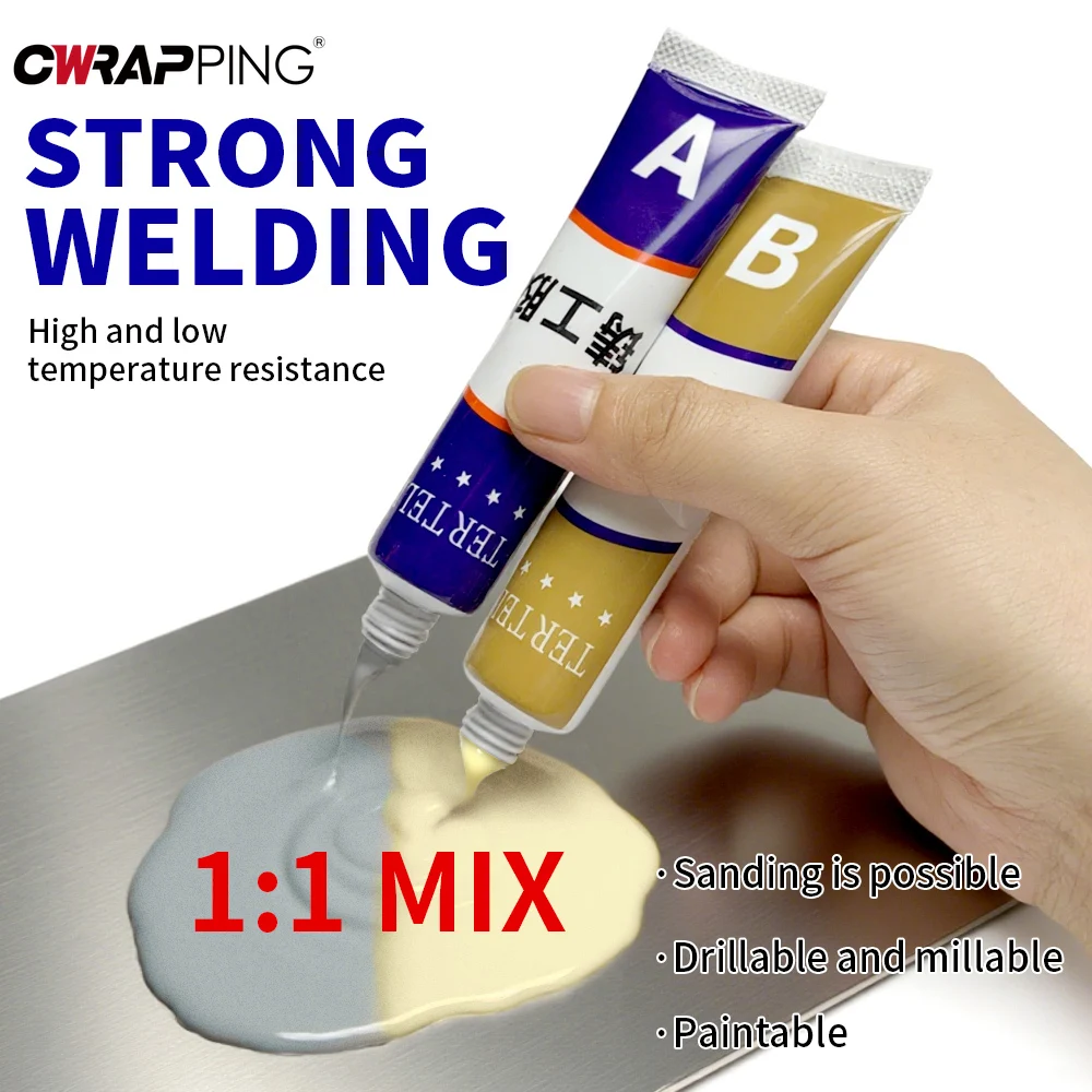 20/70/100g Super Strong Metal Repair Glue Welding High Temperature Resistant AB Glue Metal Plastic Wood Filler Epoxy Adhesive