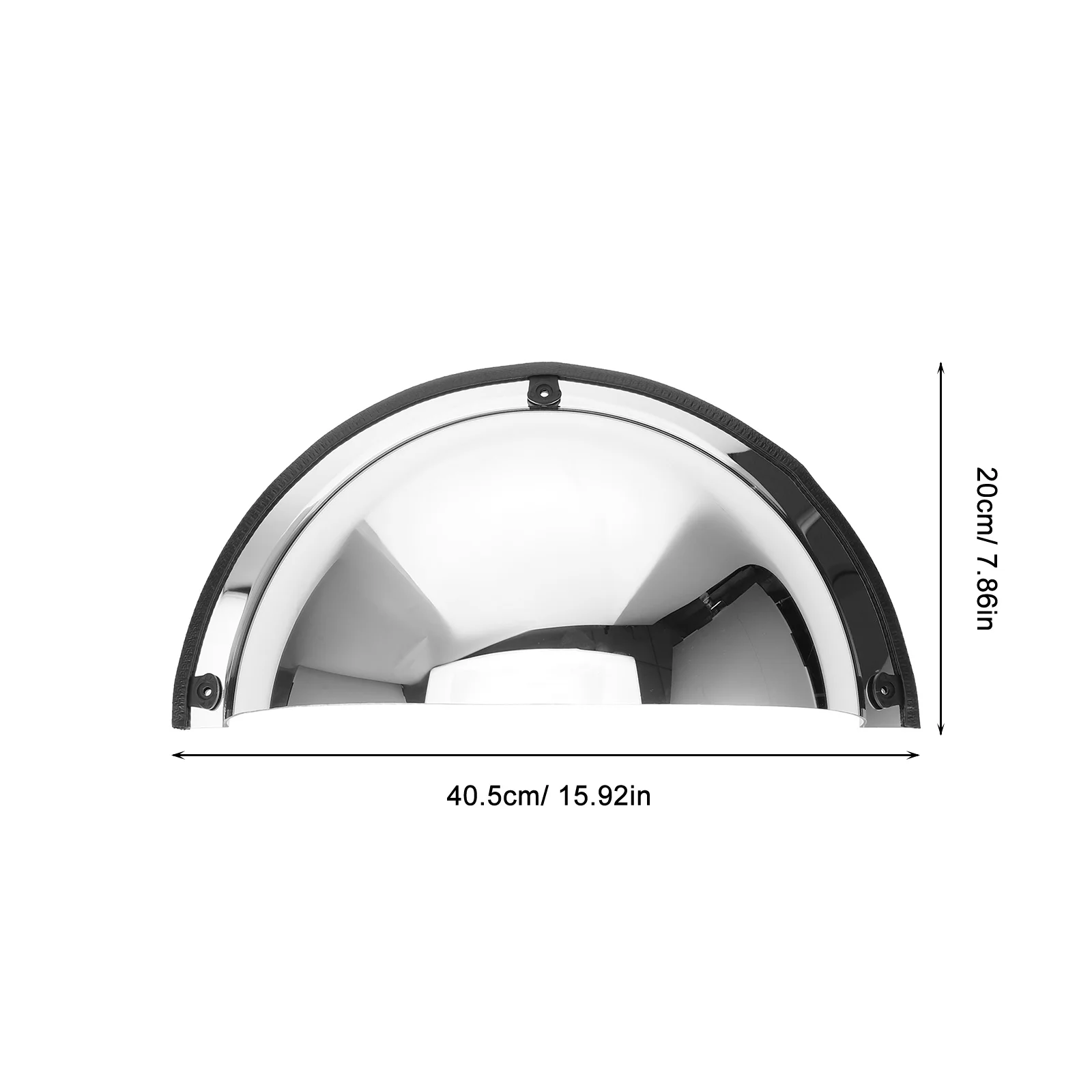 Outdoor Convex Mirror Wide Angle Safety Mirror for Road Parking Driveway Garage Wall Mount Anti-Collision Monitoring Large