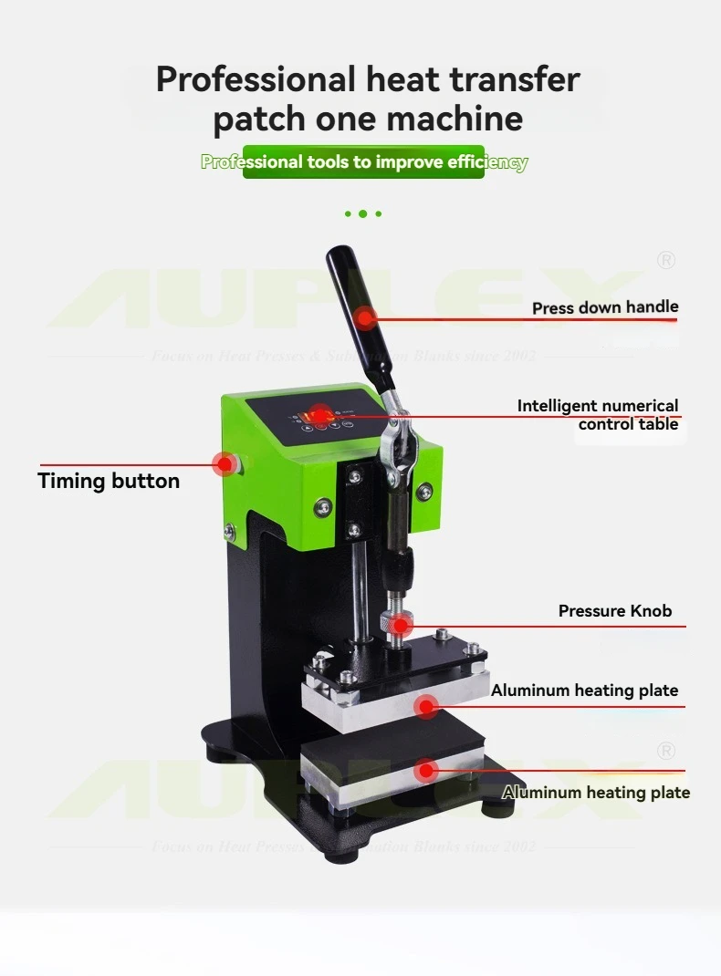 Small Double Heating Rosin Machine Manual Hydraulic DIY Hot Stamping Squeezing & Resin Extraction Hot Pressing Tool
