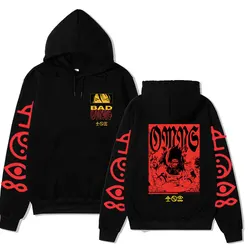 Bad Omen Tour 2024 Oversized Cotton Fleece Hoodie Men Women's Stylish New Gothic Harajuku Sweatshirt Streetwear Long Sleeve Tops