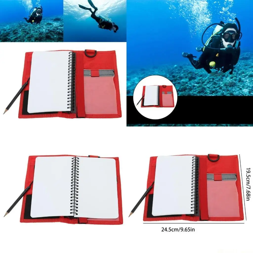 

31BE блокнот для дайвинга, доска для письма с карандашом, прочный блокнот, водонепроницаемый блокнот для дайвинга для подводного