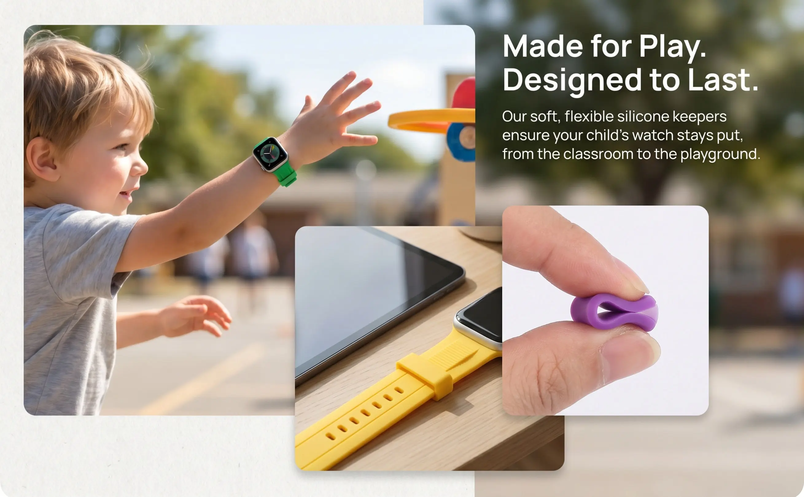 8Pcs Silicon Watch Band Buckle Ring Multi-Color Soft Comfortable Anti-Fall Loop Keeper Accessories Anti-Fall Buckle Ring