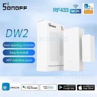 SONOFF DW2 Samrt Door Window Alarm Sensor RF 433Mhz Wireless Magnetic Door Window Detector Anti-Theft Alarm Smart Home Security