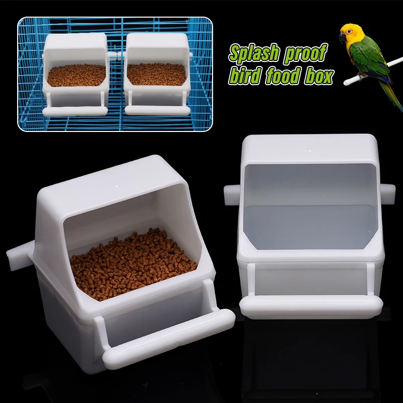 Bird Cage Cup Bird Parrot Feeder Bowl Quail Water Bowls For Cockatiel Food Dish For Bird Cage Pet Supplies For Birds 1Pcs