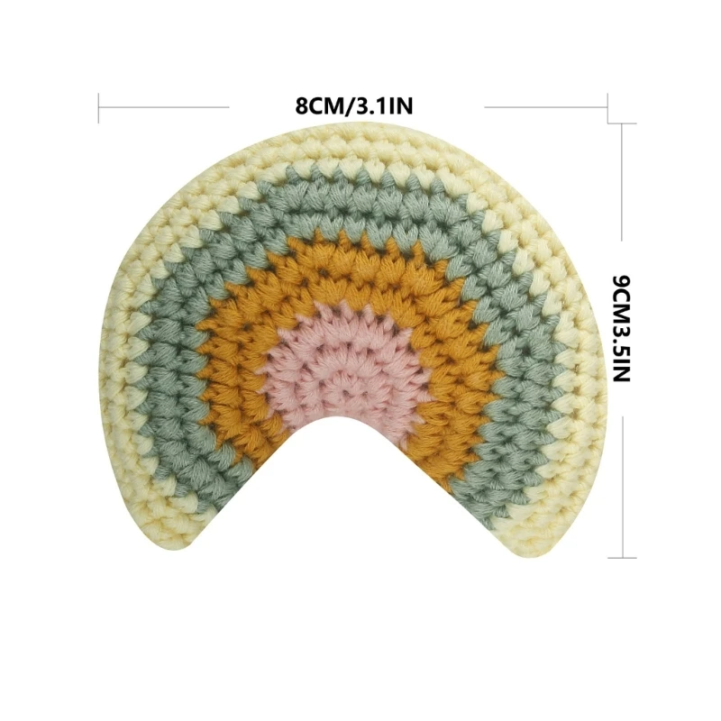 Радужная детская игрушка Вязаная крючком Радужная игрушка Детская погремушка Игрушка для кроватки Игрушка для сна