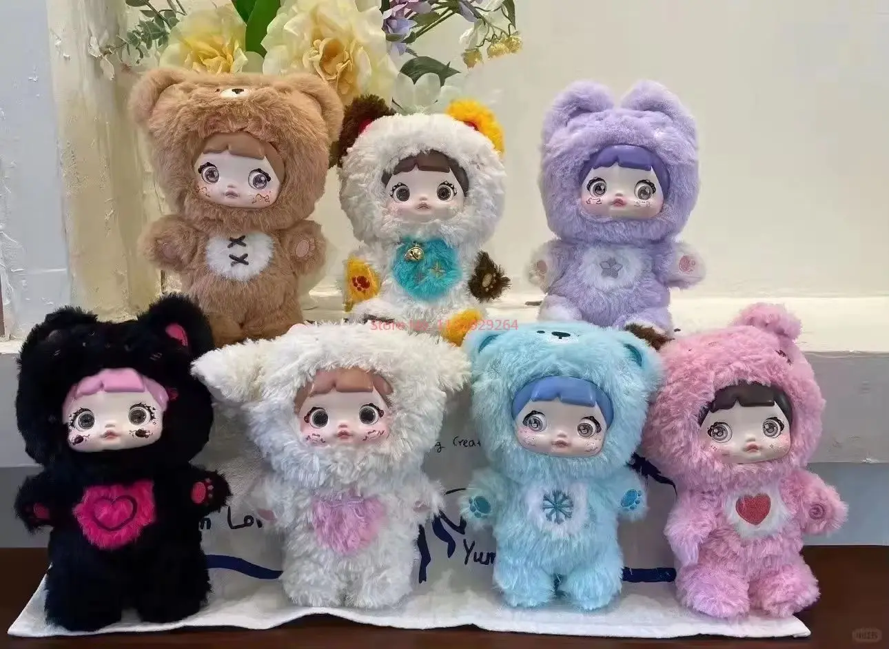 Nommi tidak pernah ditutup seri mewah kotak buta Anime Action Figure manis indah boneka dekorasi ruangan hadiah anak perempuan asli