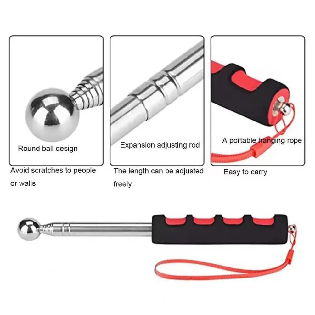 Telescópico Folding Stick para Trekking, vara de autodefesa, pólo telescópico, martelo retrátil, guia, ferramenta de demonstração