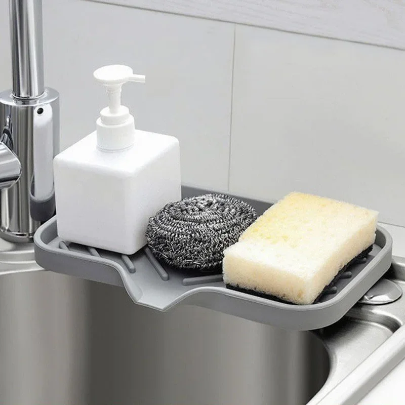 Silicone Soap Box Japanese Bath Bathroom Kitchen Draining Mat Storage Tray Creative Soap Box Kitchen Accessories