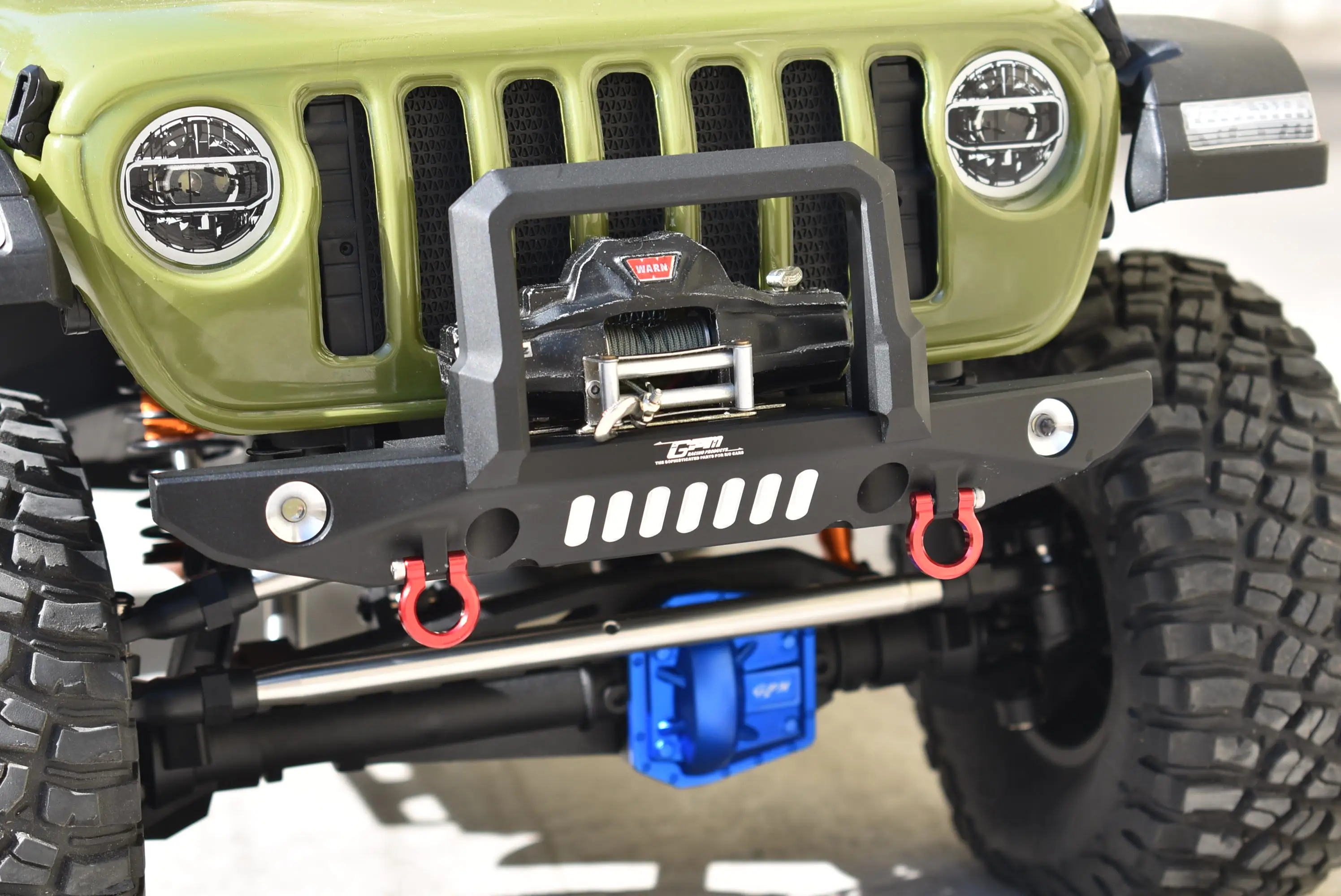 GPM AXIAL 1/6 SCX6 Jeep Trial Honcho For Aluminium Front Bumper With D-Rings