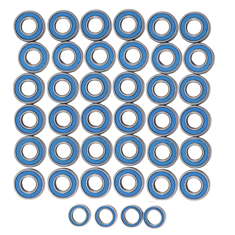 ABSQ-80Pcs Sealed Bearing Kit For Tamiya G6-01 G601 RC Car Upgrade Parts Accessories