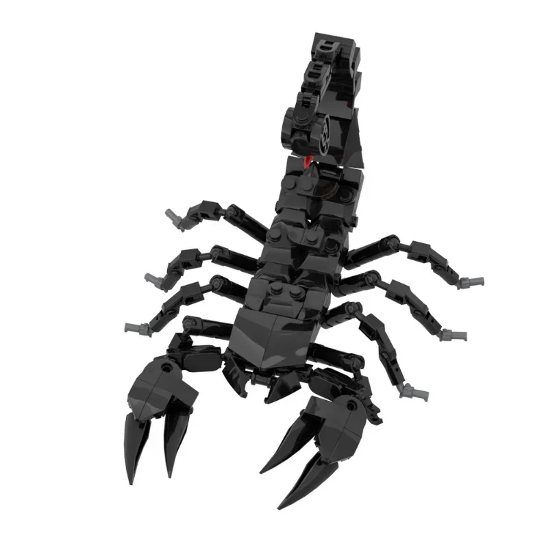 Hot Black Scorpion Emperor Scorpion Animal Building Blocks Model Small Particle Puzzle Assembly Gifts for kids and adults