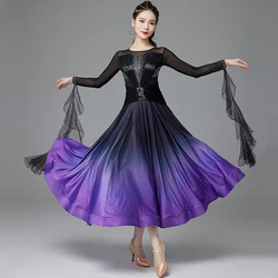 Modern Dance Skirt Competition Performance Ladies New National Standard Waltz Friendship Dance Big Swing Swing dress