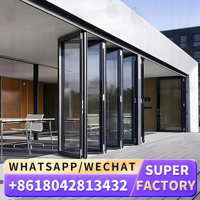 

Customizable EuropeanStyle Space Saving Windows Foldable Door for Office Use Factory Made Windows Foldable Door