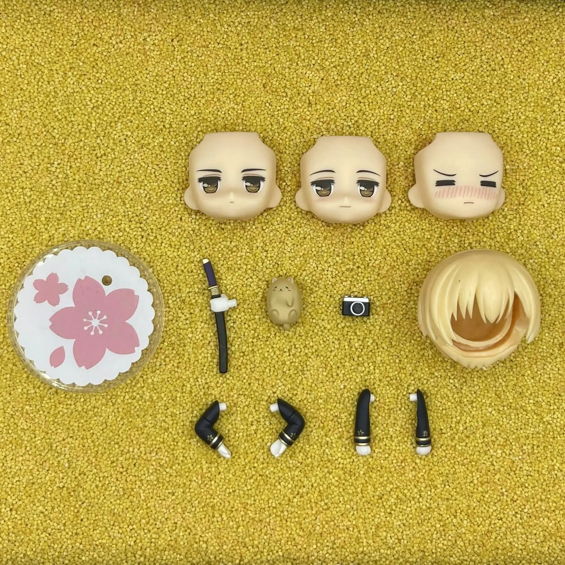 Siwangzhuzai GSC Clay Man Face Puppe Gesichtshaar Puppenzubehör