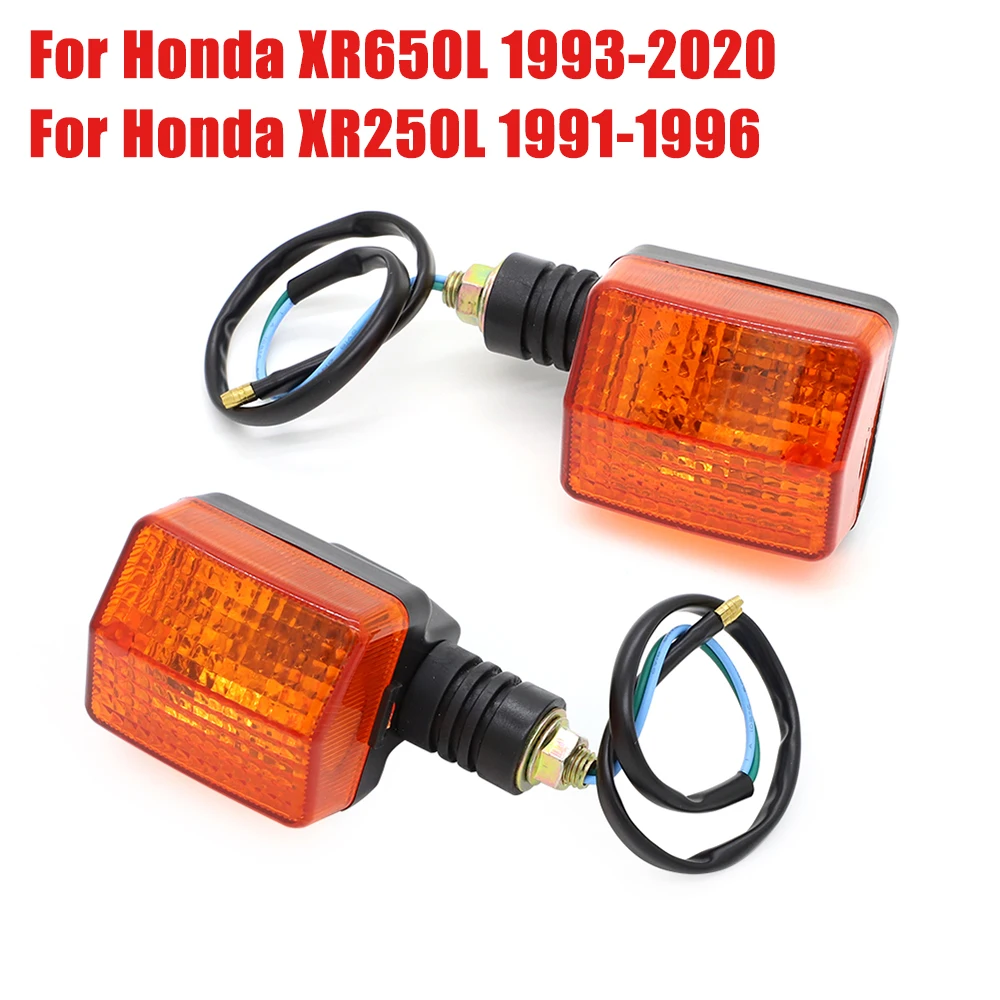 

1 Pair Rear Turn Signal Lights For Honda XR650L 1993-2020 XR250L 1991-1996 12V 8W Motorcycle Blinker Lighting Lamp Accessories