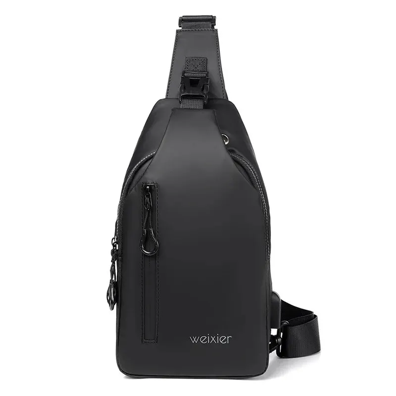 Men's Chest Bag Men's Hanging Outdoor Sports Chest Bag Men's Casual Shoulder Bag Waterproof Lightweight Crossbody Bag