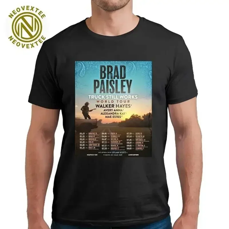 Brad Paisley Truck Still Works World Tour 2025 Schedule Dates List T Shirt