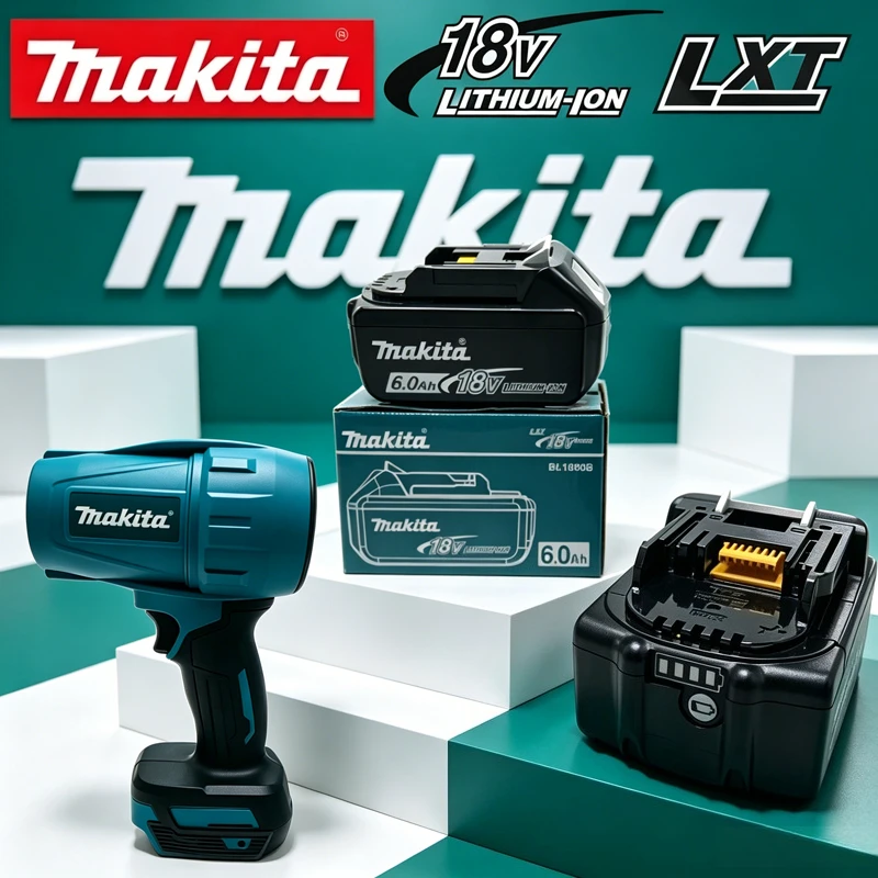 Makita 18V 6.0Ah Chargeable Battery,Be Suitable For Makita 30000RPM Violent Blower Turbo Jet Fan Power Tools