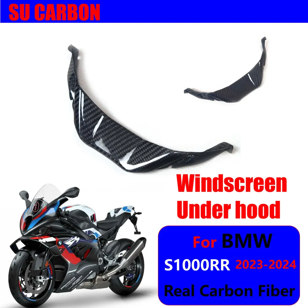 

For BMW S1000RR 2023 2024 Motorcycle Accessories Real Carbon Fiber in Windscreen/Under hood Fairing