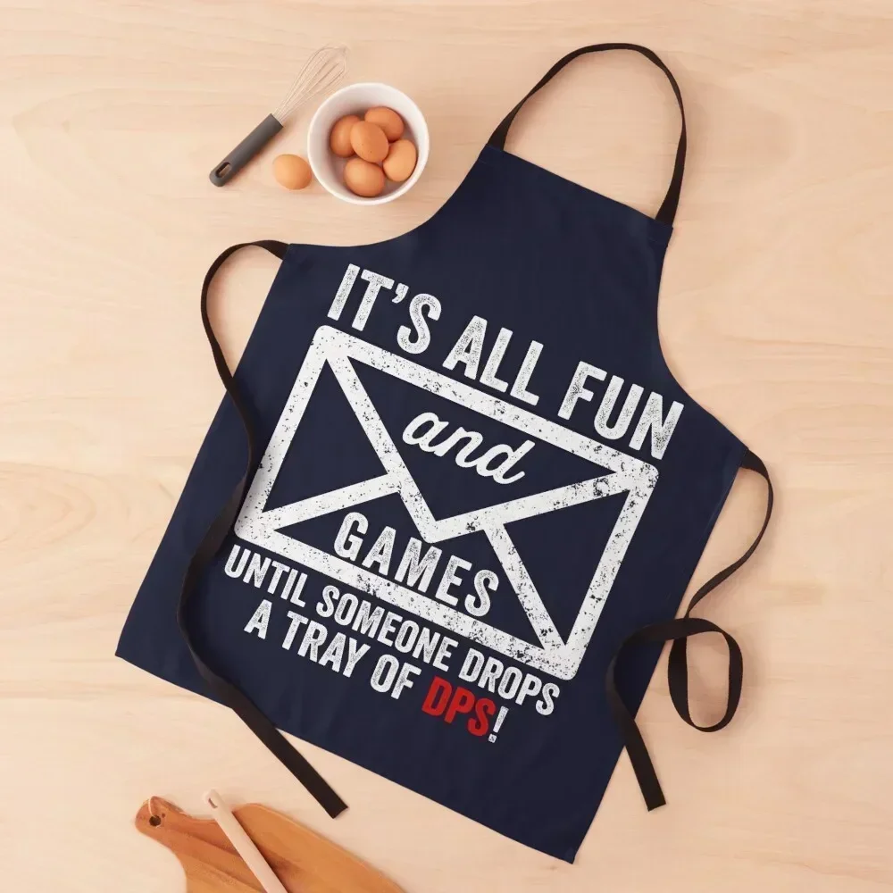 

It's All Fun and Games until Someone Drops a Tray of DPS Apron work ladies work gowns for women cleaning Apron