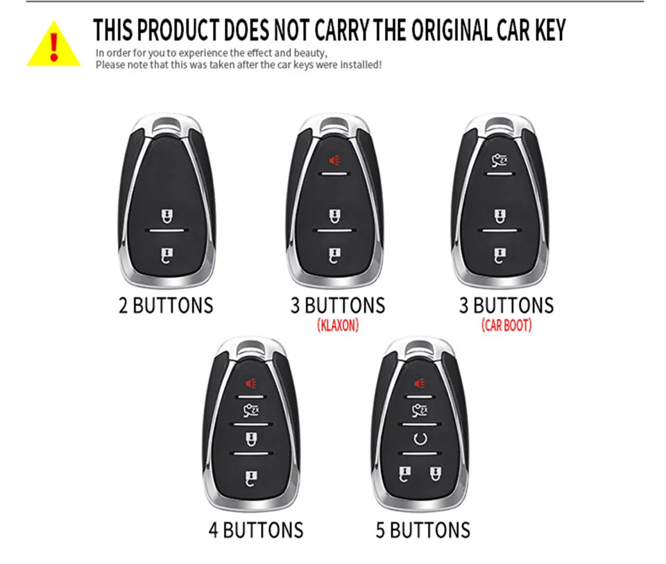 Car Key Cover Case Fob Shell For Chevrolet Cruze Spark Sonic Camaro Volt Bolt Trax Malibu Captiva Lacetti Aveo 2 3 4 5 Button