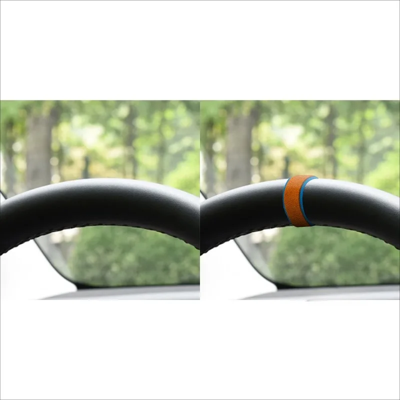 Steering Wheel Center Marker Sticker for Tesla Model 3 Y Car Universal Steering Wheel Sign Decorative Sticker for BMW Audi Benz