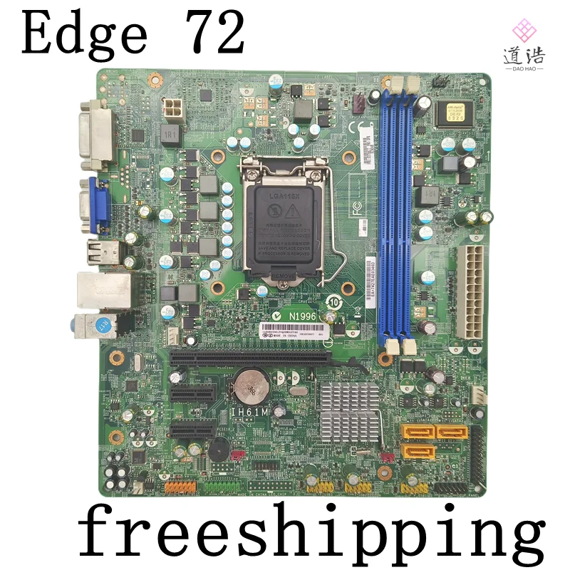 

IH61M For Lenovo ThinkCentre Edge 72 Motherboard VER:4.2 03T6677 LGA 1155 DDR3 Mainboard 100% Tested Fully Work