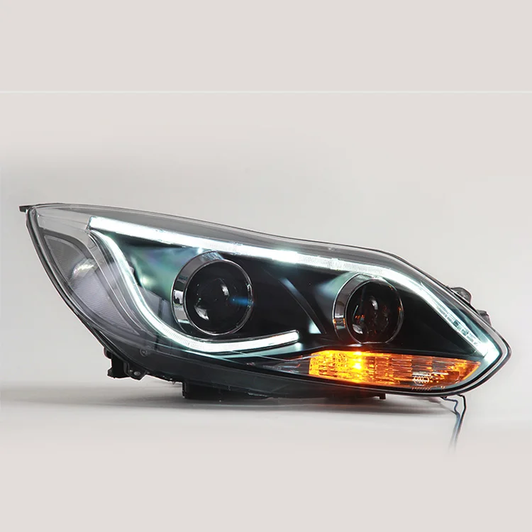 

Damei Factory Sale Modified LED Run Light Turn Signal Double Lens Xenon Lamp Car Headlights For Focus 2012-2015