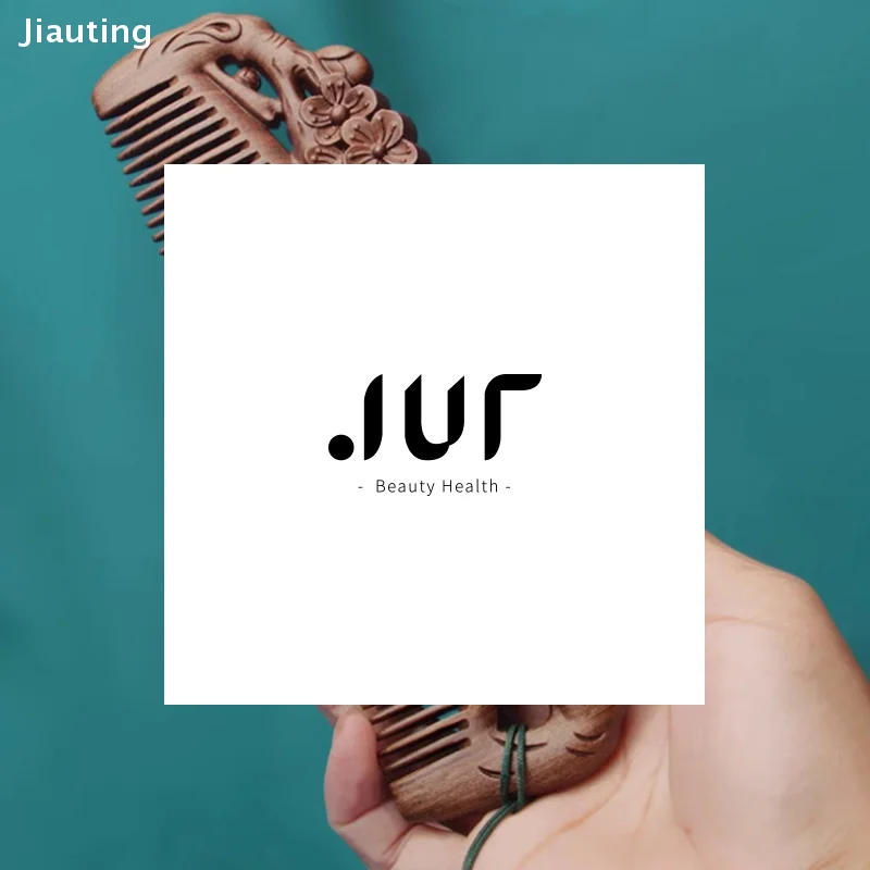 

Расческа из натурального сандалового дерева, изысканная резьба, расческа-лотос, антистатическая расческа для бороды, ручная работа, подарок для укладки волос