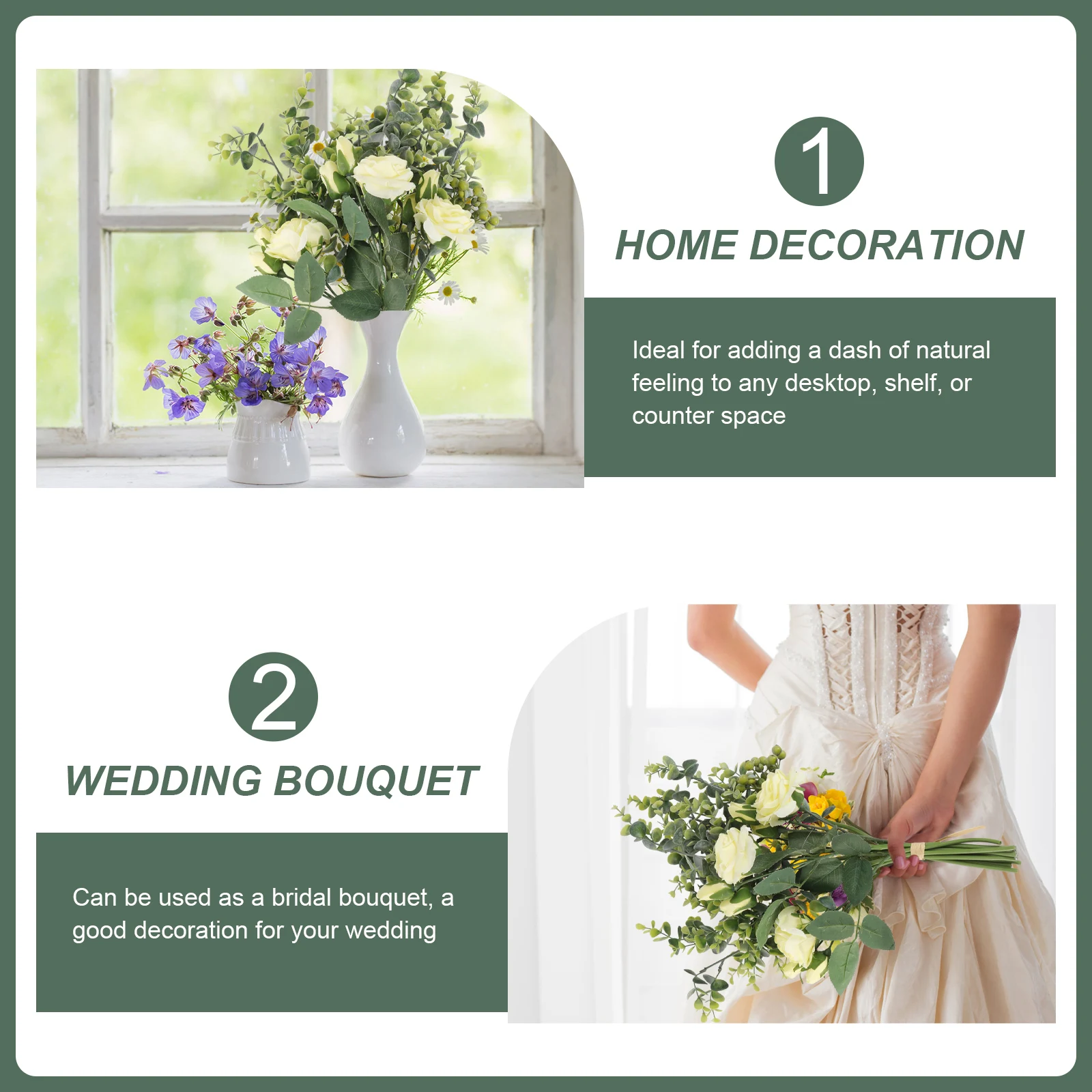 

Simulation Rose Bouquet Wedding Bride Flower Decorative Artificial Bouquet Prop Yellow Long Lasting Home Office Party