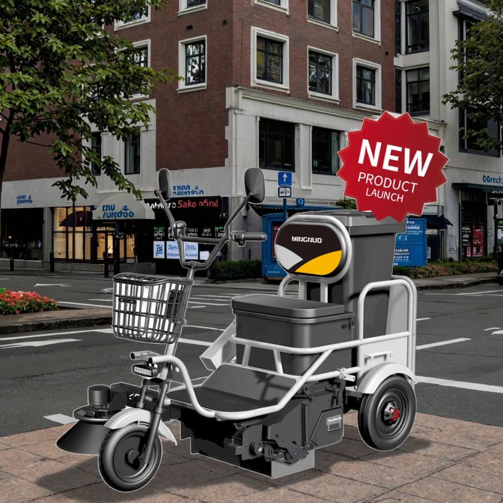 Electric Automatic Garbage Carrier with Engine Foldable Design Autumn Leaf Collection and Recycling Type