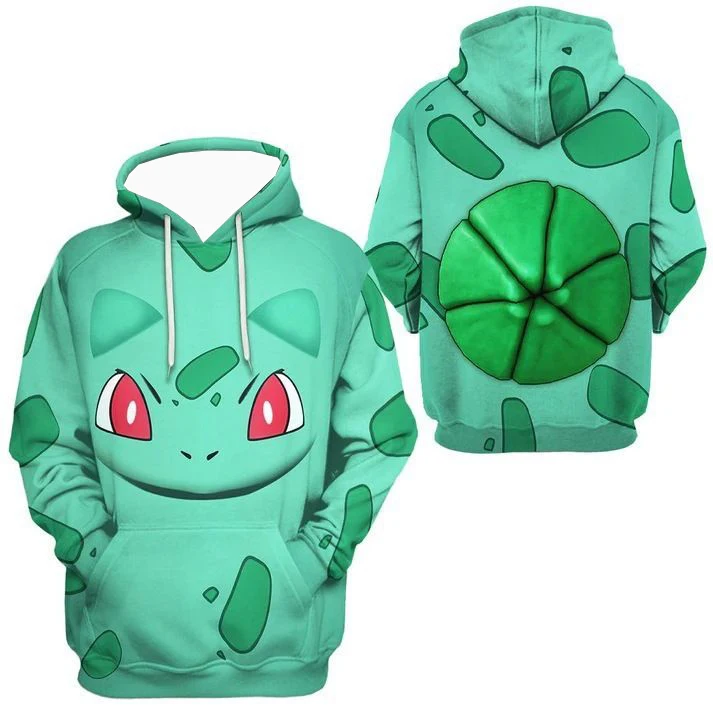 الرجال الأوروبية والأمريكية أنيمي الكرتون 3D الرقمية المطبوعة هوديي البلوز سترة بوكيمون أنيمي الطرفية